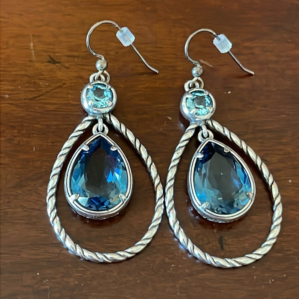 Brighton earrings, retired design, French twist wire